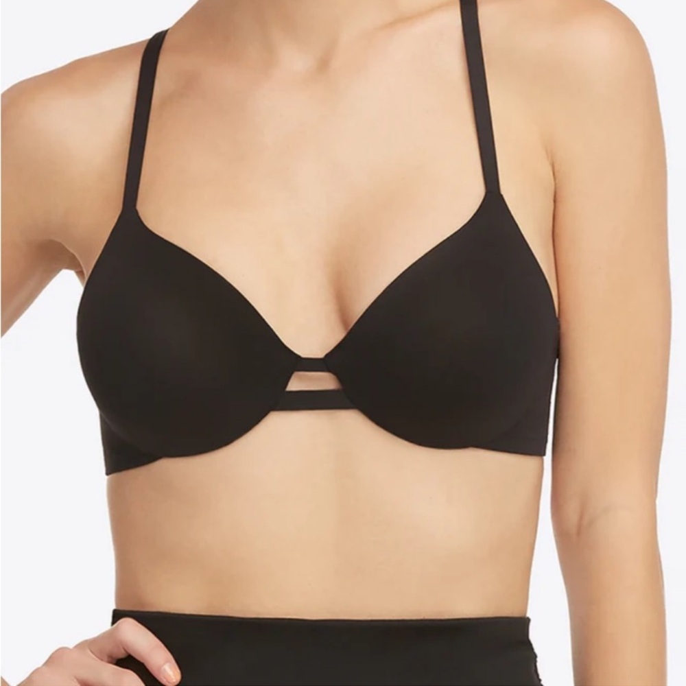 SPANX Swim Convertible Bra Sized Bikini Top Black 36C